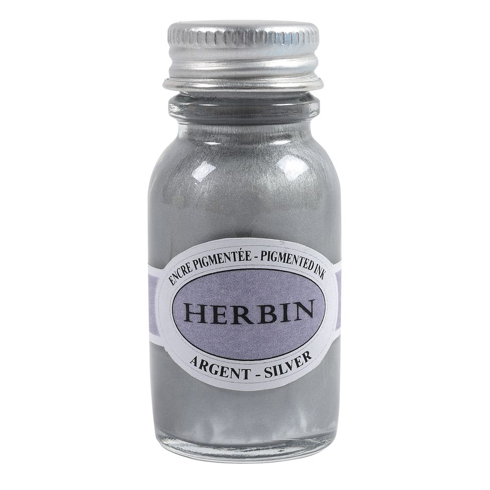 JACQUES HERBIN Pigmented Ink 15ml Silver