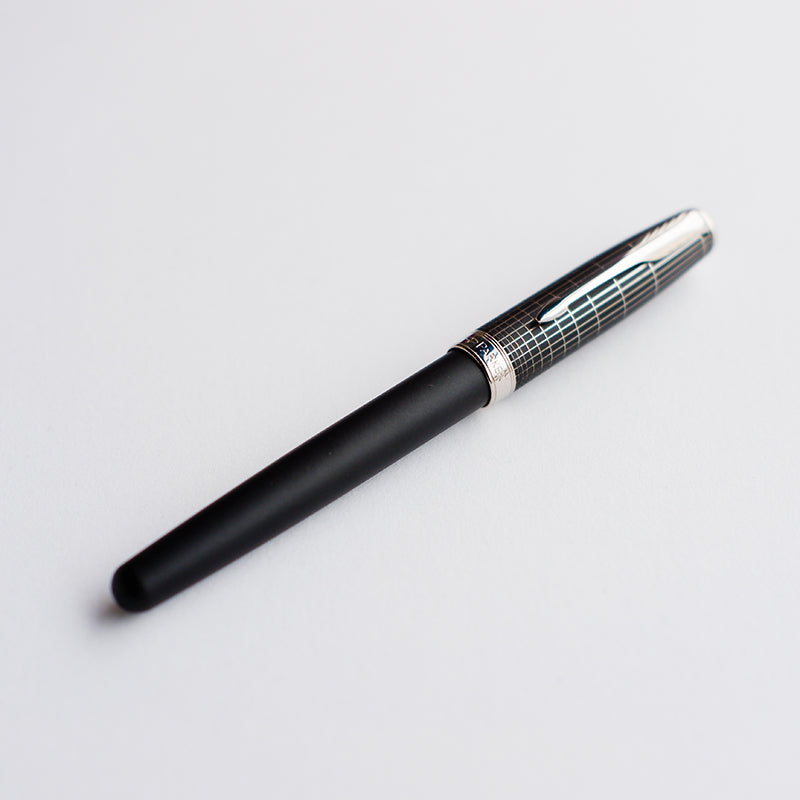 PARKER Sonnet SE Contort Black Cisele with Paladium Trim Roller Ball
