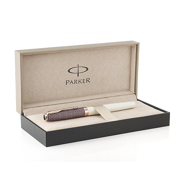PARKER Sonnet SE Contort Purple Cisele with Paladium Trim Roller Ball