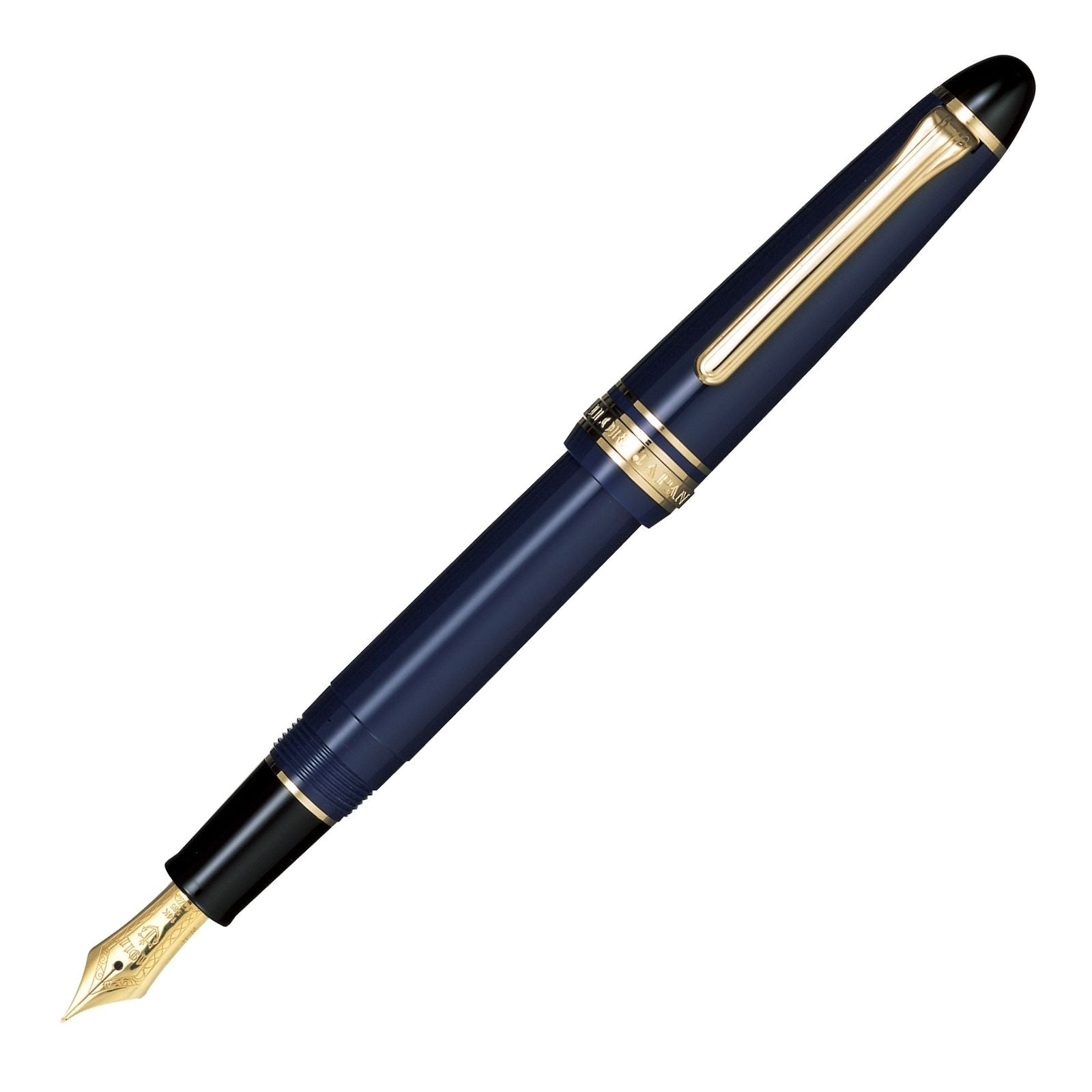 SAILOR 1911 Standard Fountain Pen-Medium Navy Blue-Gold Accent