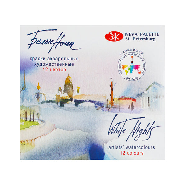 WHITE NIGHTS Artists WC Set 12 pans Plastic Box