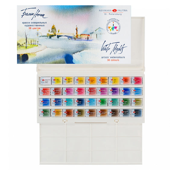 WHITE NIGHTS Artists WC Set 36 pans & Palette