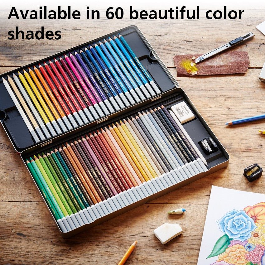 STABILO CarbOthello 1448 Metal Box of 48s