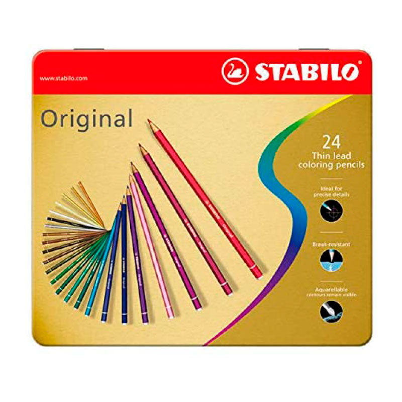 STABILO Original 8774 Metal Box of 24s