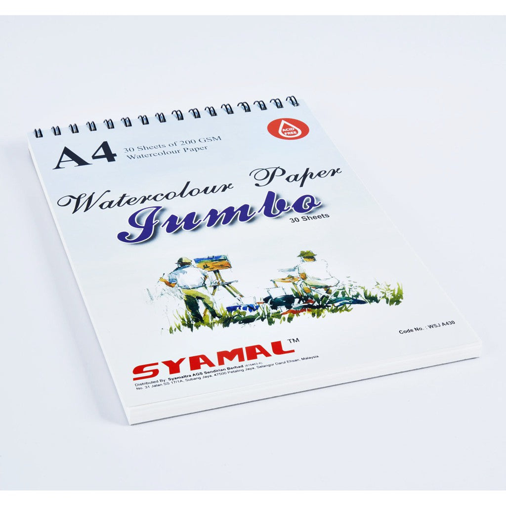 SYAMAL Watercolour Pad A2 300g 30s Jumbo Blue