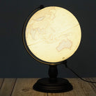 LUXO Globes Antique Map 20cm/8in LED+Wood Base