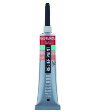 TALENS Decorfin Relief Paint 20ml 800 Silver