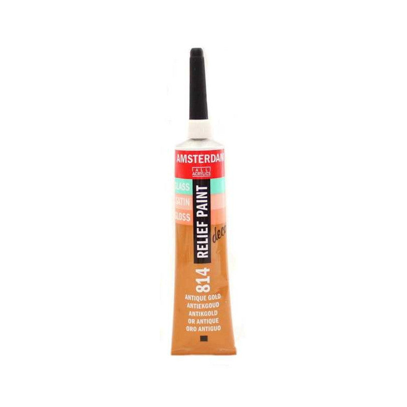 TALENS Decorfin Relief Paint 20ml 814 Antique Gold