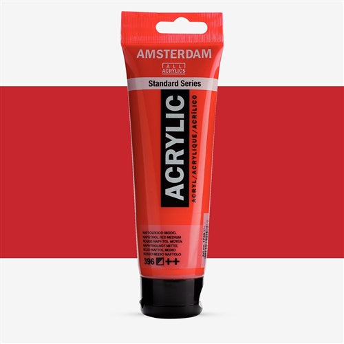 AMSTERDAM All Acrylics 120ml 396 Naphthol Red Medium