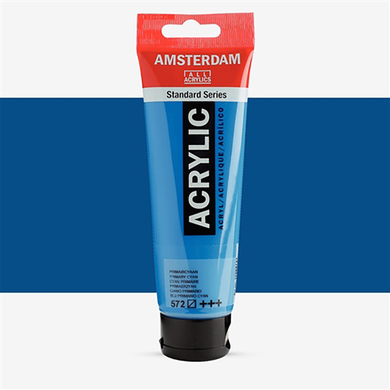 AMSTERDAM All Acrylics 120ml 572 Primary Cyan