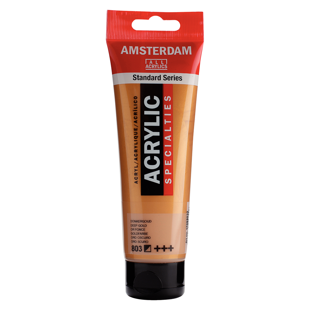 AMSTERDAM All Acrylics 120ml 803 Deep Gold