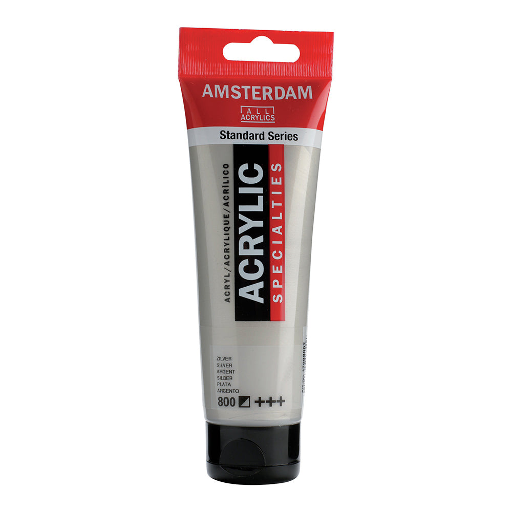 AMSTERDAM All Acrylics 120ml 800 Silver