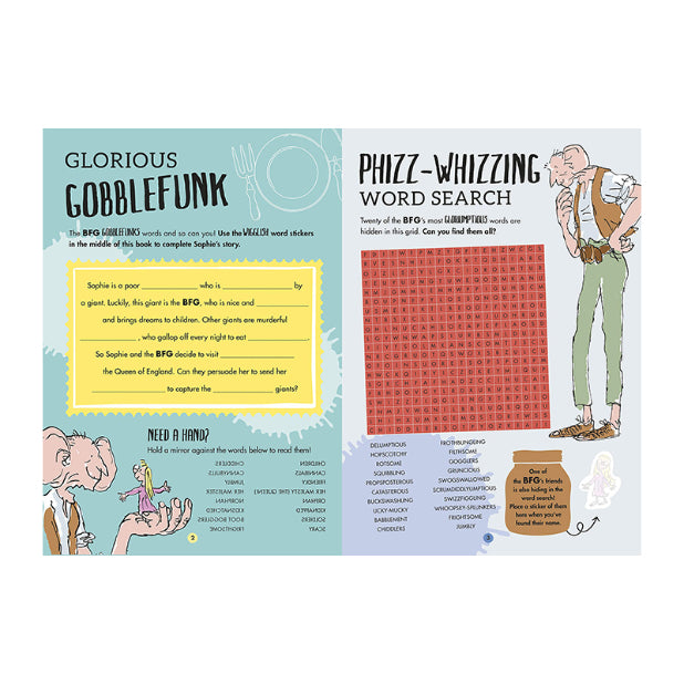 THE BFGS GLORIUMPTIOUS STICKER ACTIVITY BOOK Roal Default Title