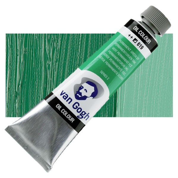 TALENS Van Gogh Oil Col 20ml S2: 619 Permanent Green D