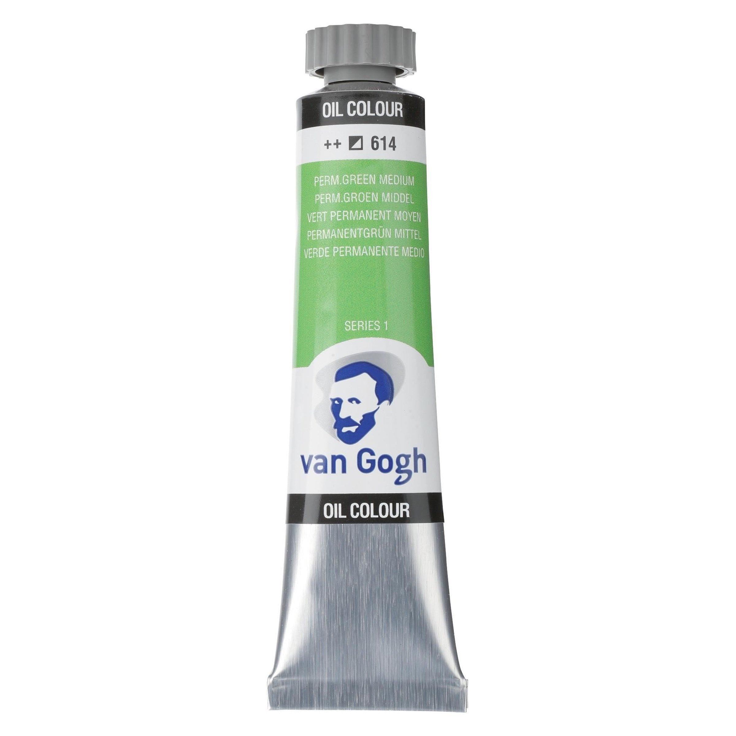 TALENS Van Gogh Oil Col 20ml S1: 614 Permanent Green Medium