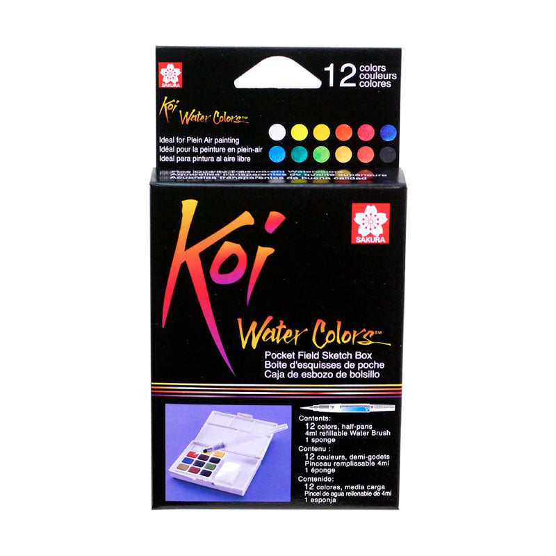 SAKURA Koi Watercolour 12-Col Set XNCW-12H