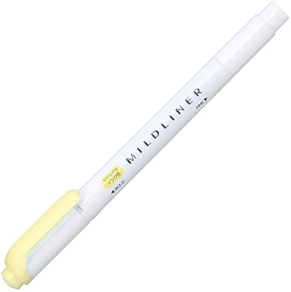 ZEBRA Mildliner Highlighter WKT7 Mild Yellow