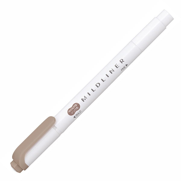 ZEBRA Mildliner Highlighter WKT7 Mild Brown