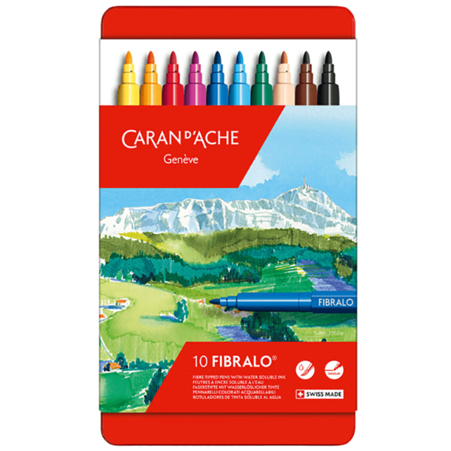 CARAN D'ACHE Fibralo Fibre Pens 10s