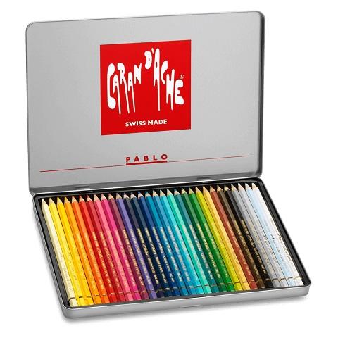 CARAN D'ACHE Pablo 30 Permanent Colour Pencils
