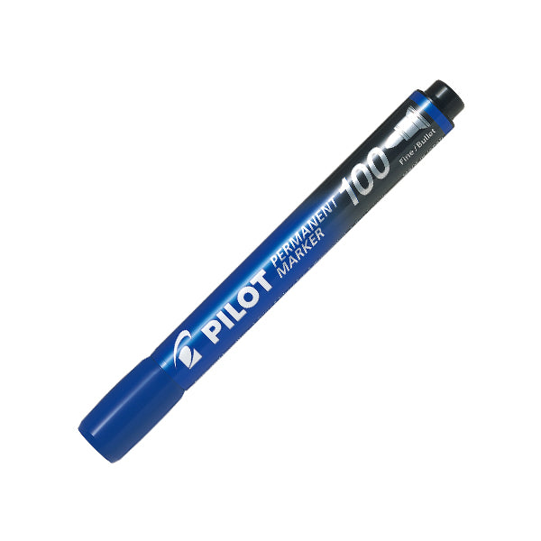 PILOT 100 Permanent Marker-Bullet Blue