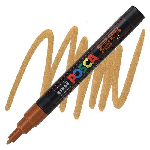 UNI POSCA Marker Fine Bullet 1.3mm Bronze