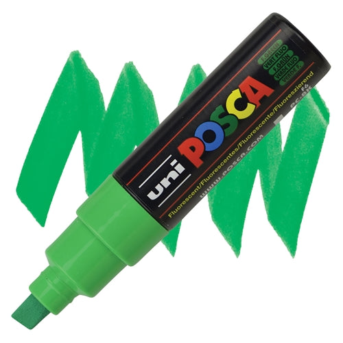 UNI POSCA Marker Broad Tip 8mm Fluo Green