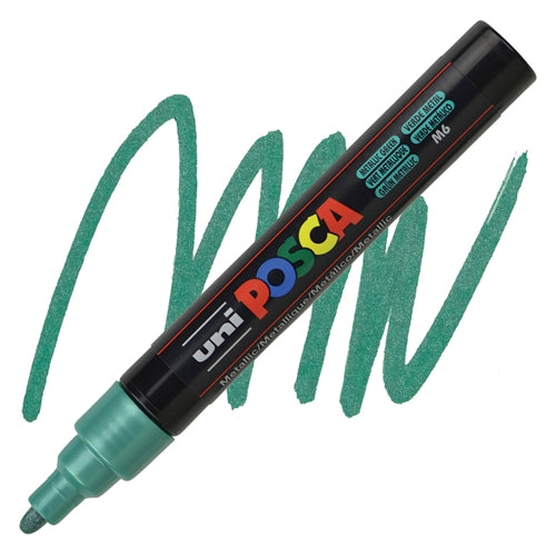 UNI POSCA Marker Medium Bullet 2.5mm Metallic Green