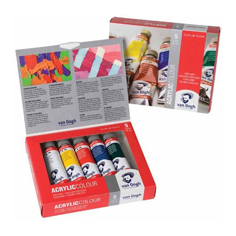 VAN GOGH Acrylic Colour Basic Set 5x40ml Default Title