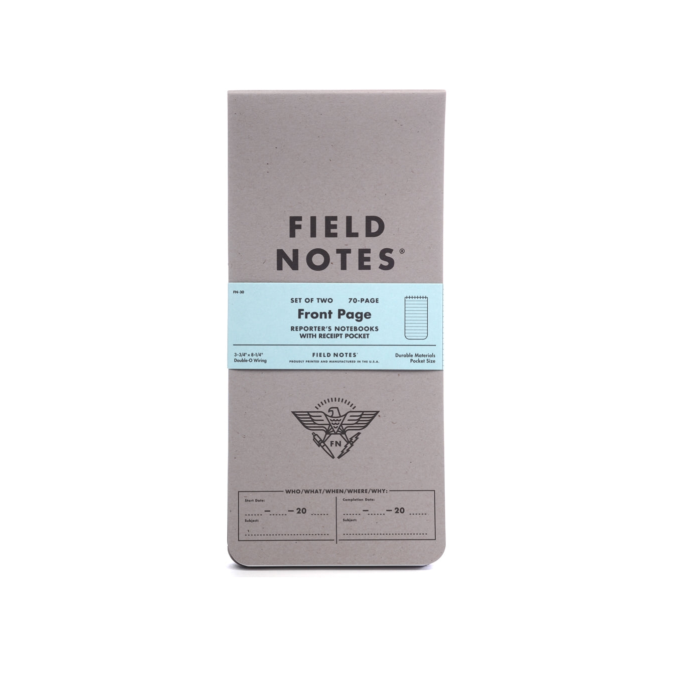 FIELD NOTES Front Page Reporters Ruled 2-Pack Default Title