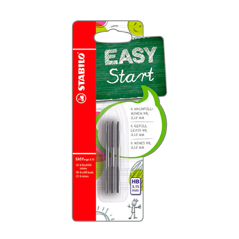 STABILO EASYergo 3.15mm Refill Leads 6s/casin