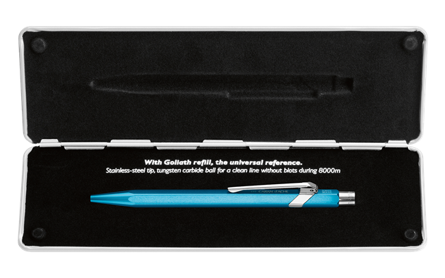 CARAN d'ACHE 849 Ball Pen Pop Line Metallic Turquoise Default Title