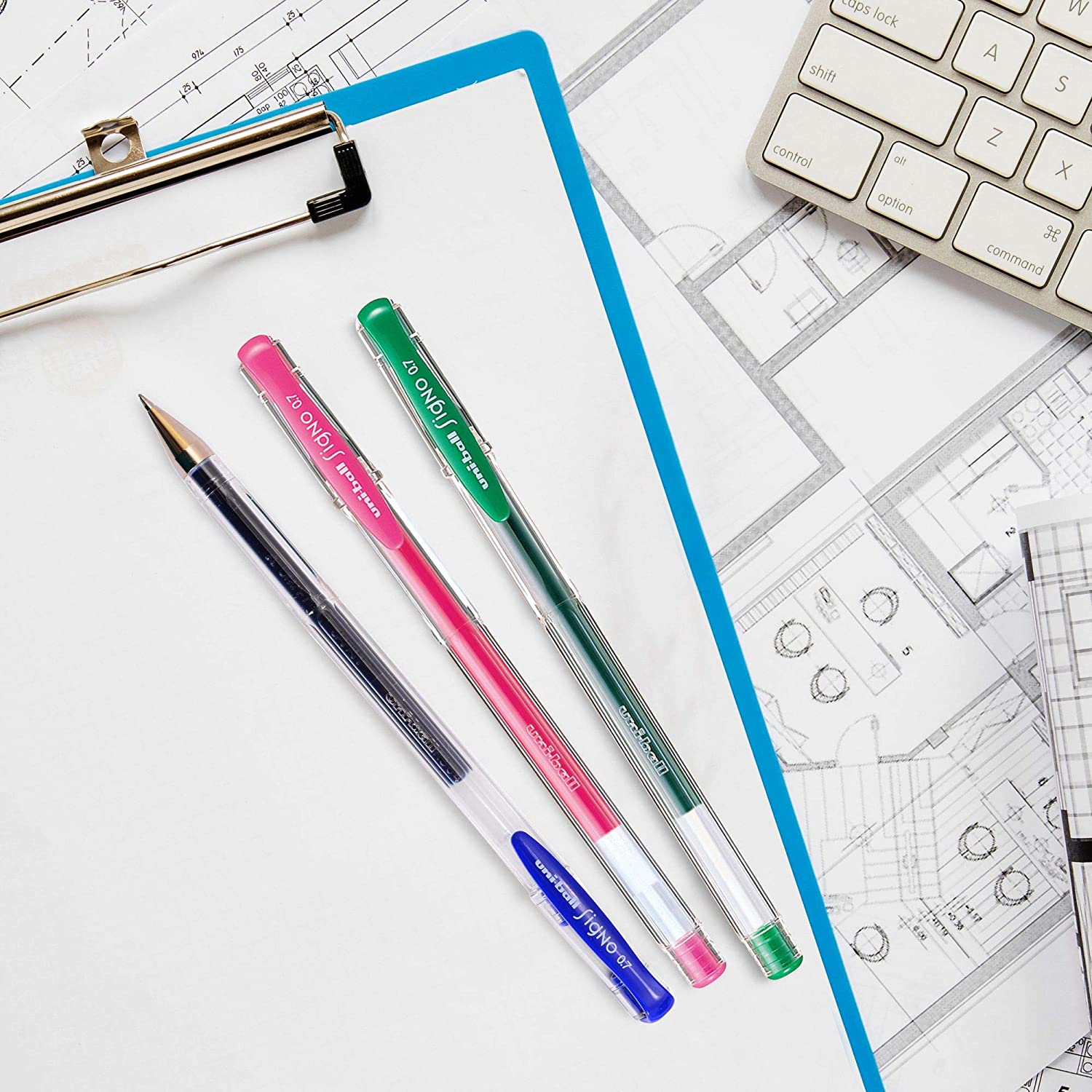 UNI-BALL Signo Gel UM-100 0.7mm Light Blue