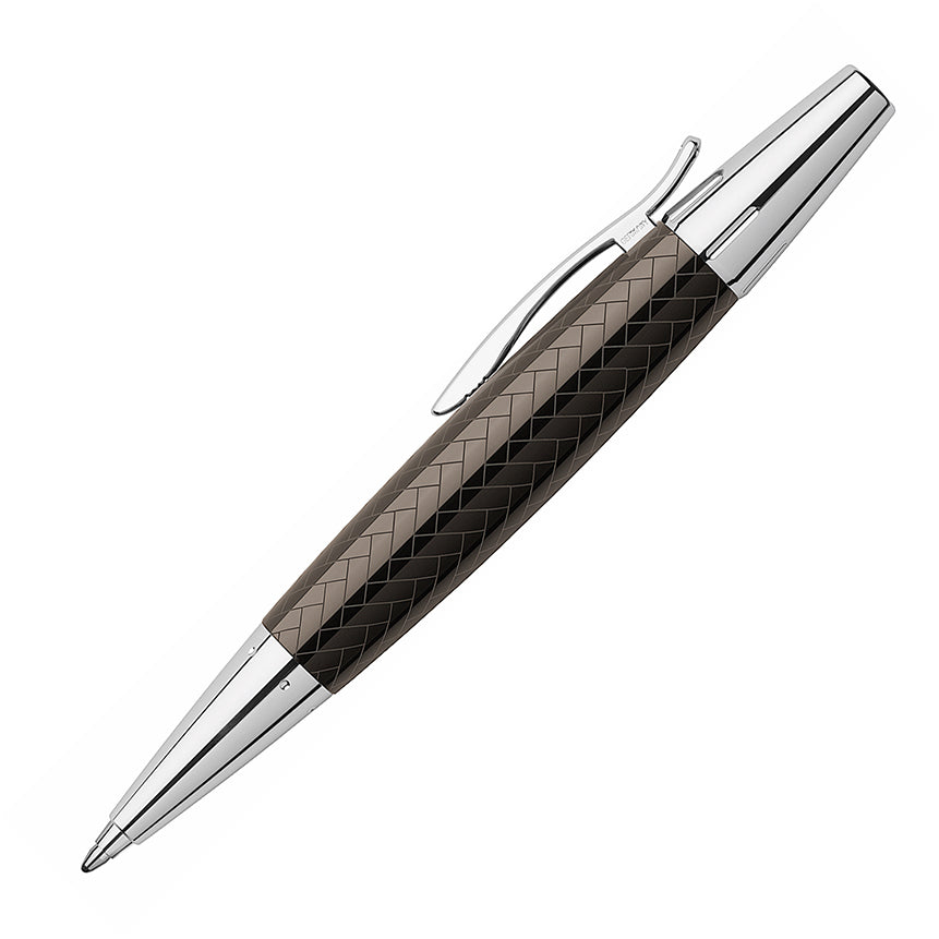FABER-CASTELL DESIGN e-motion Parquet Dark Brown Twist Ball Pen Default Title
