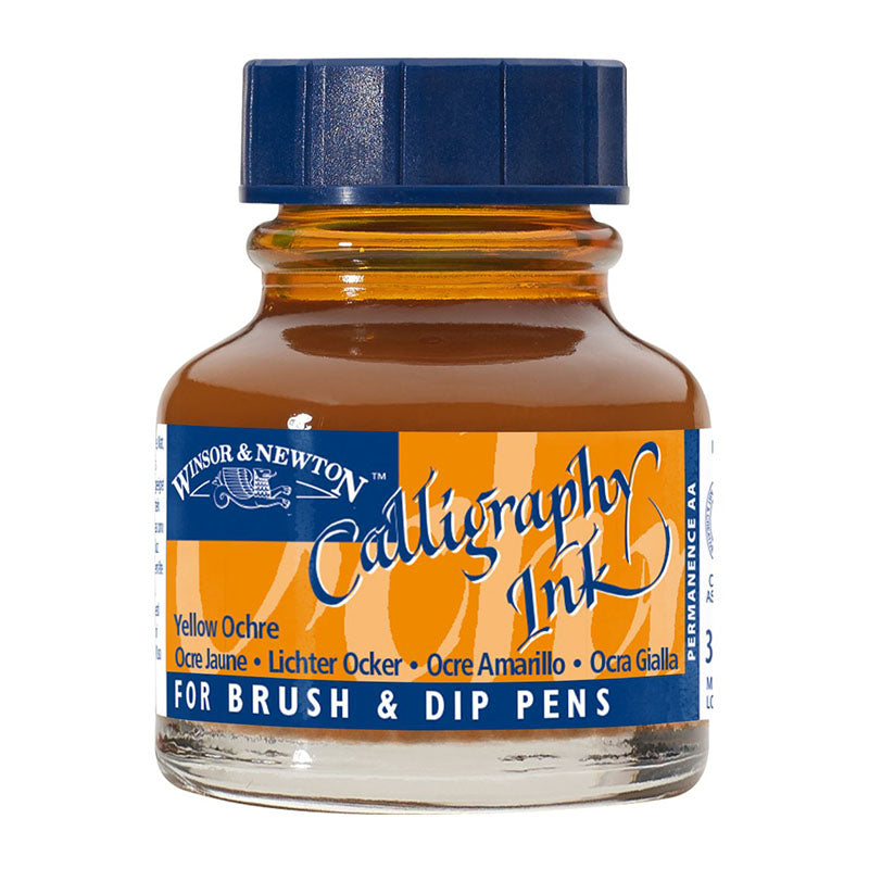 WINSOR & NEWTON Calligraphy Ink 30ml S1 744 Yellow Ochre