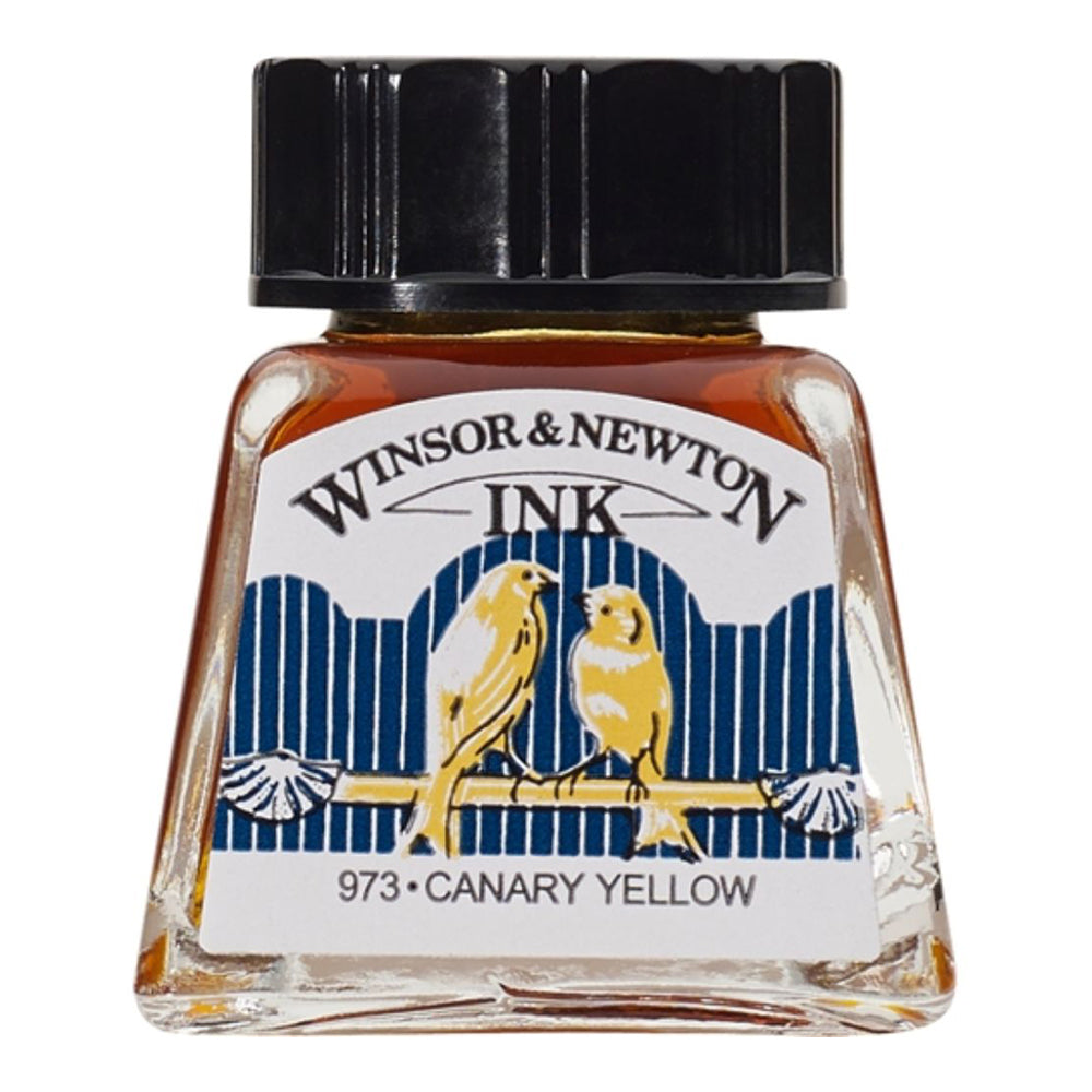 WINSOR & NEWTON Drawing Ink 14ml S1 123 Canary Yellow