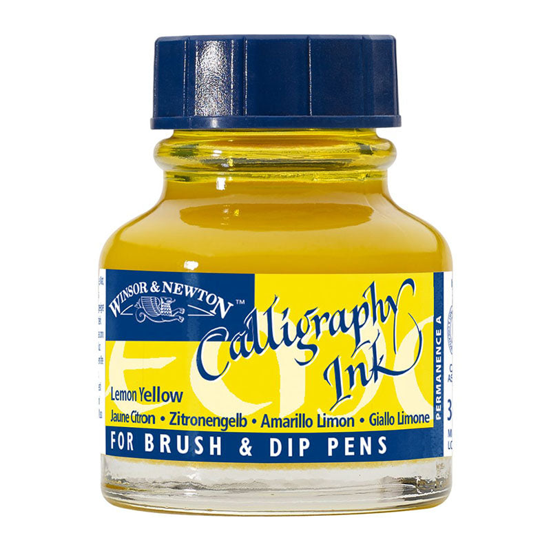 WINSOR & NEWTON Calligraphy Ink 30ml S1 345 Lemon Yellow