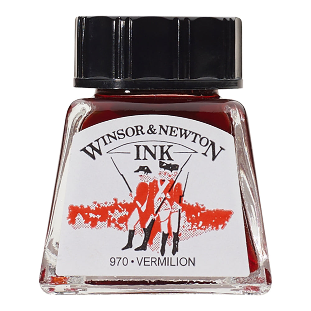 WINSOR & NEWTON Drawing Ink 14ml S1 680 Vermilion