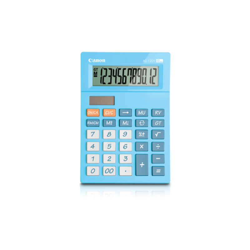 CANON Calculator 12 Digit AS-120V Blue Default Title