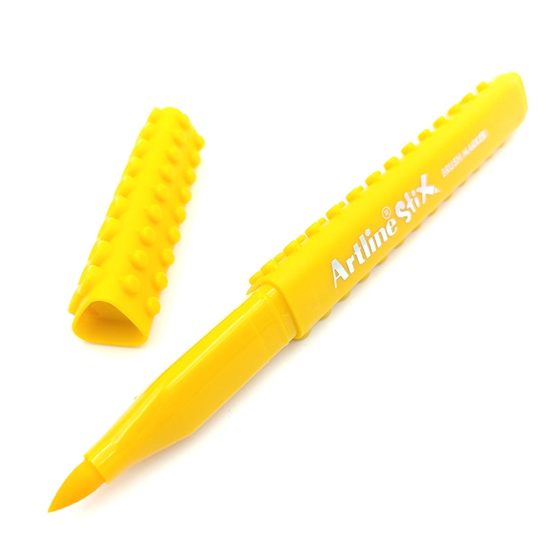 ARTLINE Stix Brush Marker-Yellow