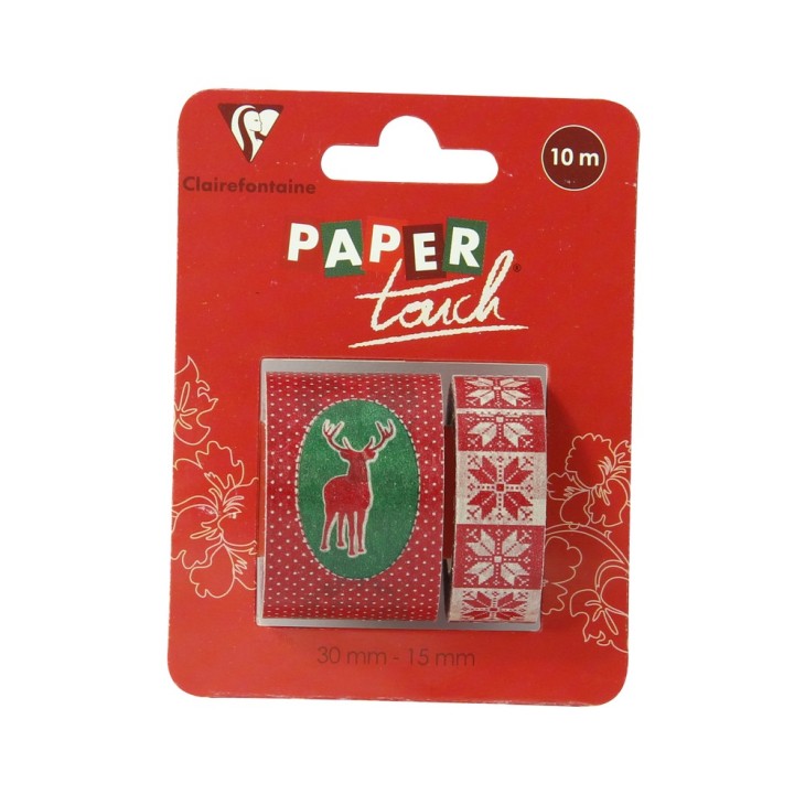 CLAIREFONTAINEPaper Touch Decorativ'adhesive 30+15mm Christma