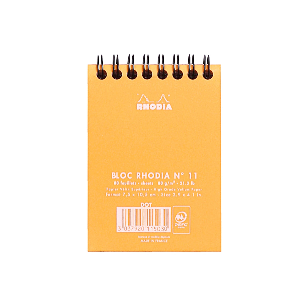 RHODIA Classic Notepad A7 75x105mm Dot Orange Default Title