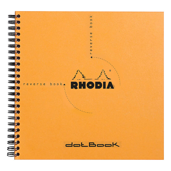 RHODIA Classic Reverse Book 210x210mm Dot Orange Default Title