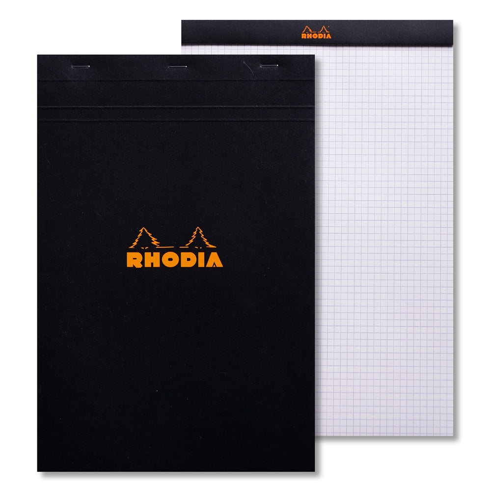RHODIA Basics No.19 A4+-210x318mm 5x5 Sq hsp Black Default Title