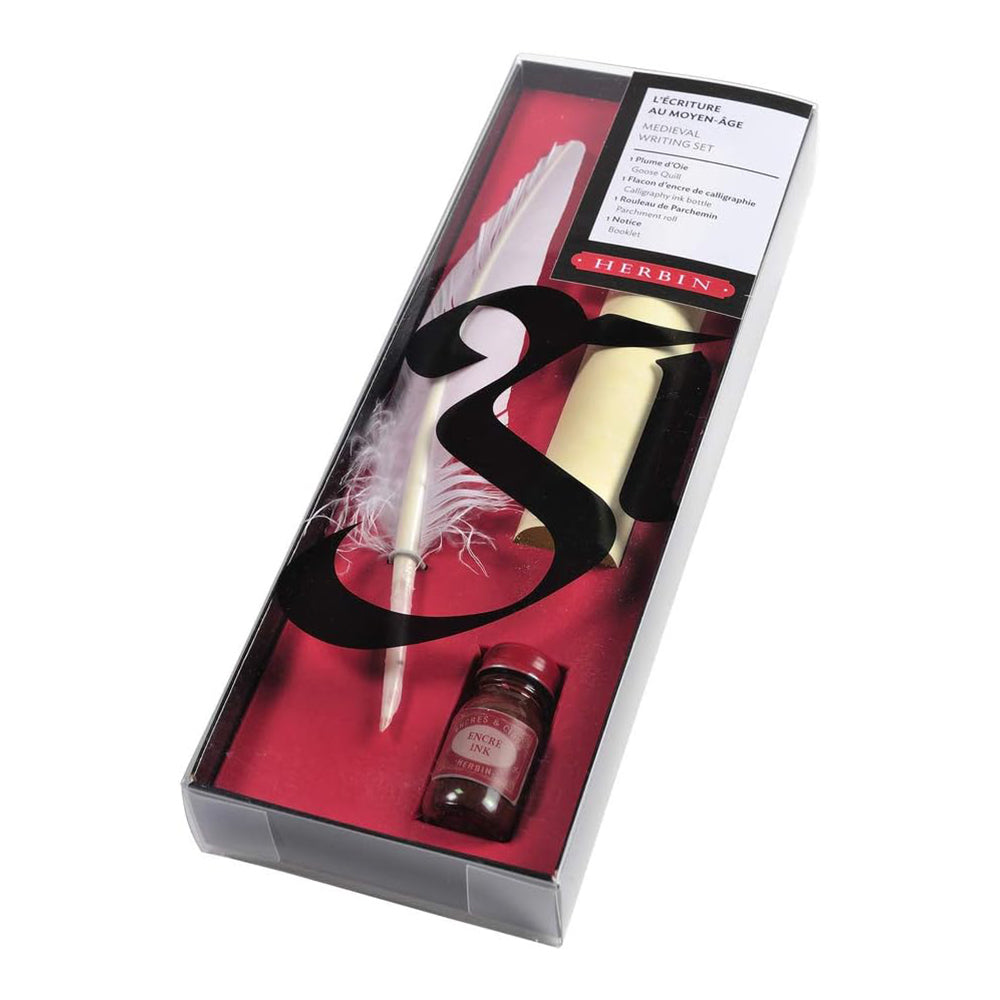 JACQUES HERBIN Writing Set Medieval-White