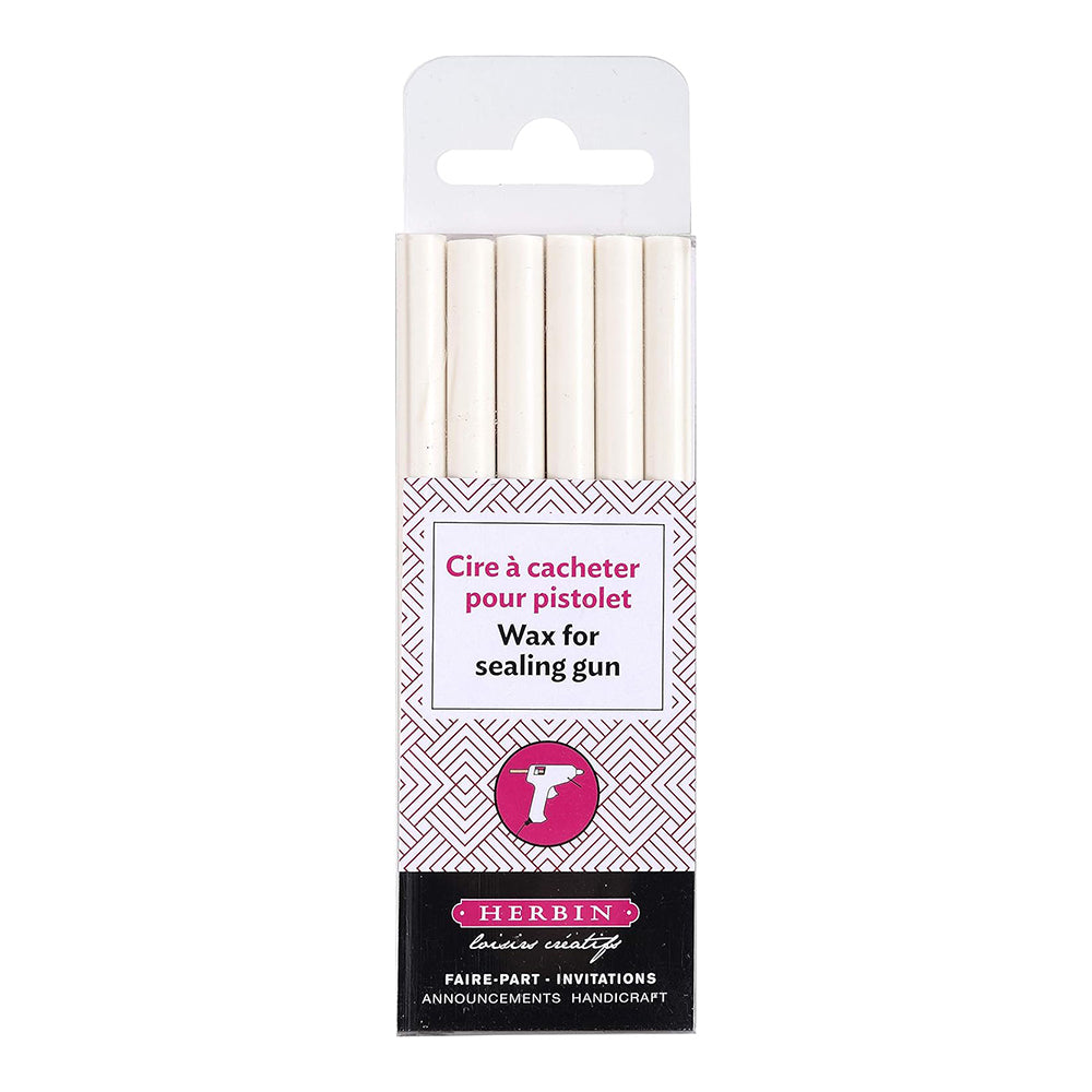JACQUES HERBIN Wax Gun Sticks 6x Extra White
