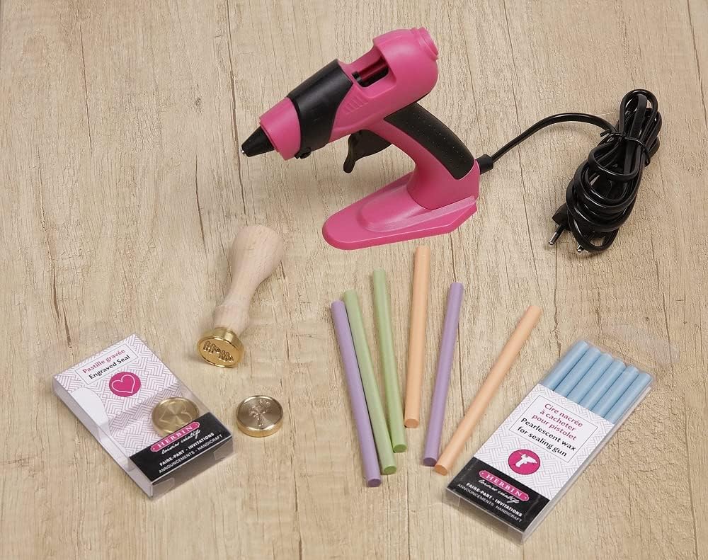 JACQUES HERBIN Wax Gun Sticks 6x Chocolate