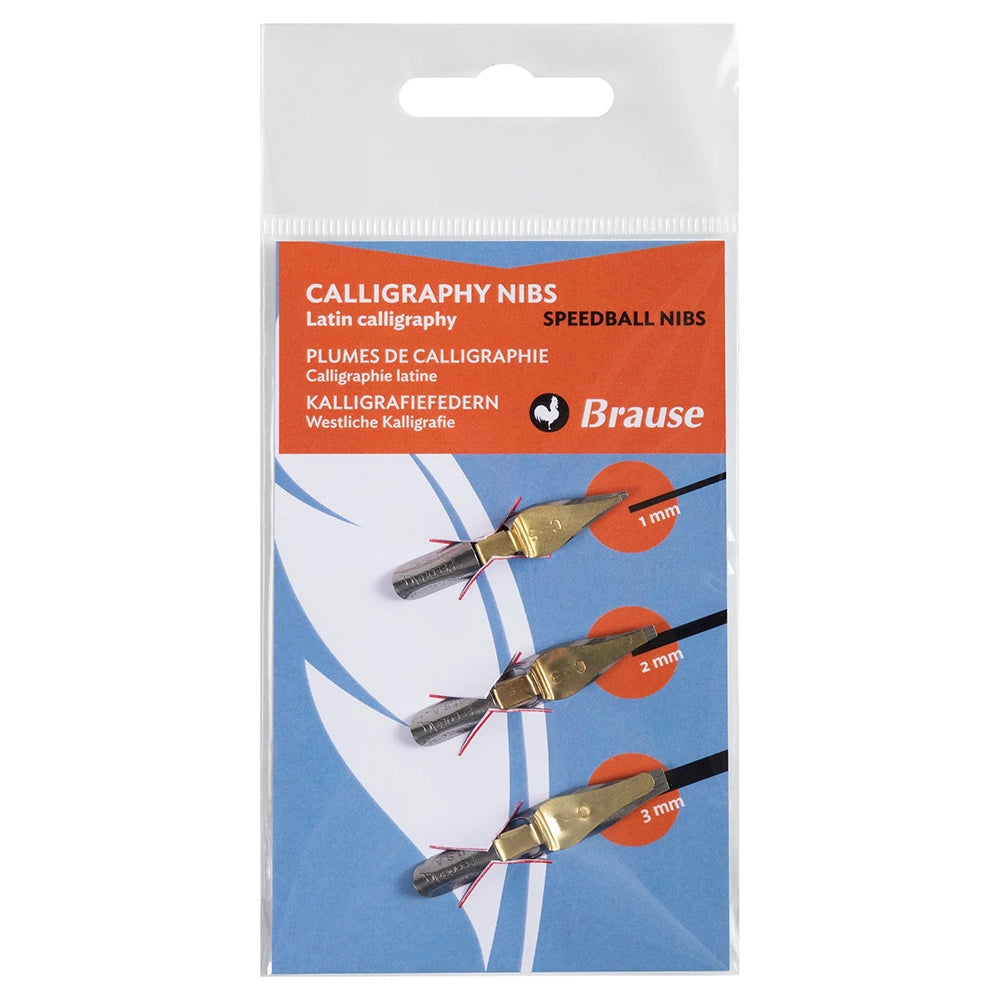 BRAUSE 3 Nibs Calligraphy-Speedball Series