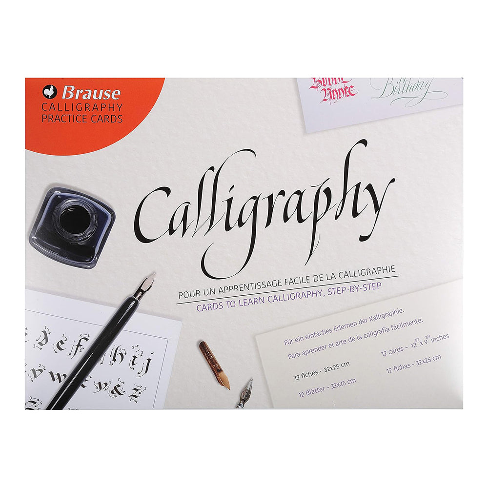BRAUSE Calligraphy Practice Cards 12s 10x13cm