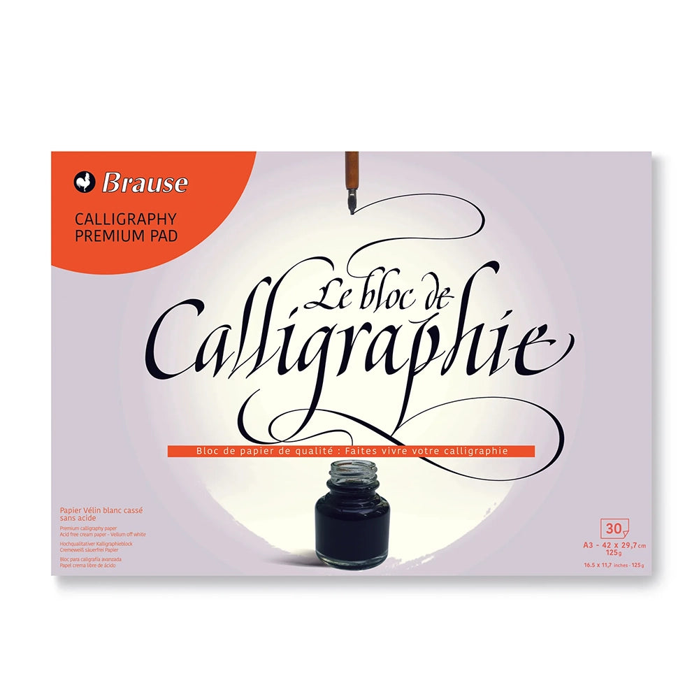 BRAUSE Calligraphy Pad A3 30s 125g